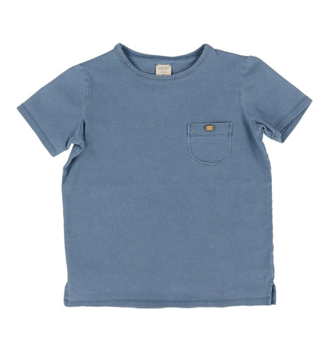 Lil Legs Pocket Tee - Denim