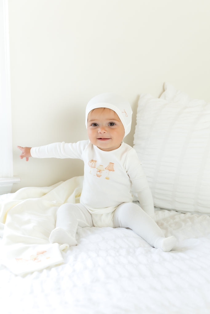 Bee & Dee Shades Of Baby Layette Set - Chalk White Girls