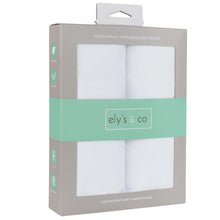Load image into Gallery viewer, Ely's &amp; Co Cotton Pack N Play / Portable Crib Sheet - Solid White