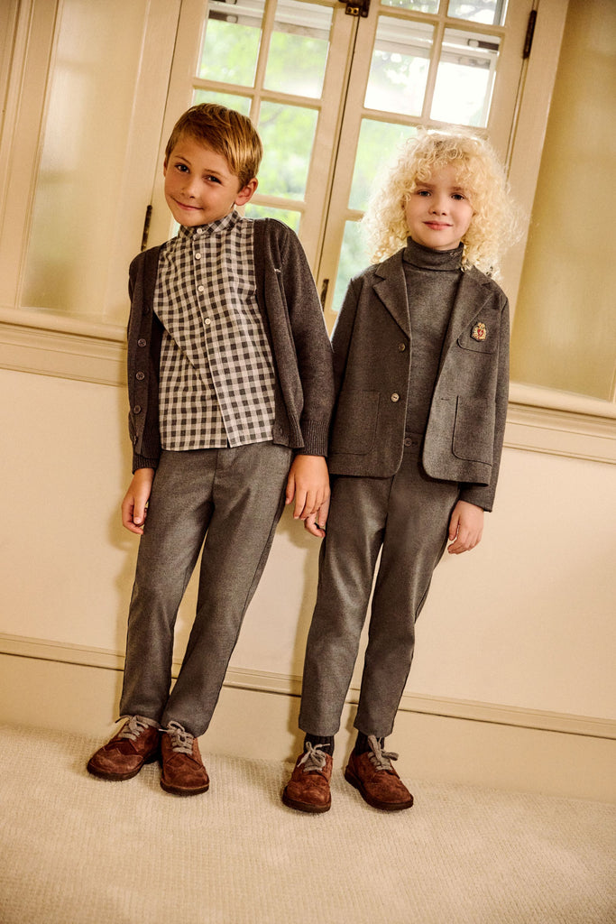 Little Parni Boys Cardigan (K679) - Grey