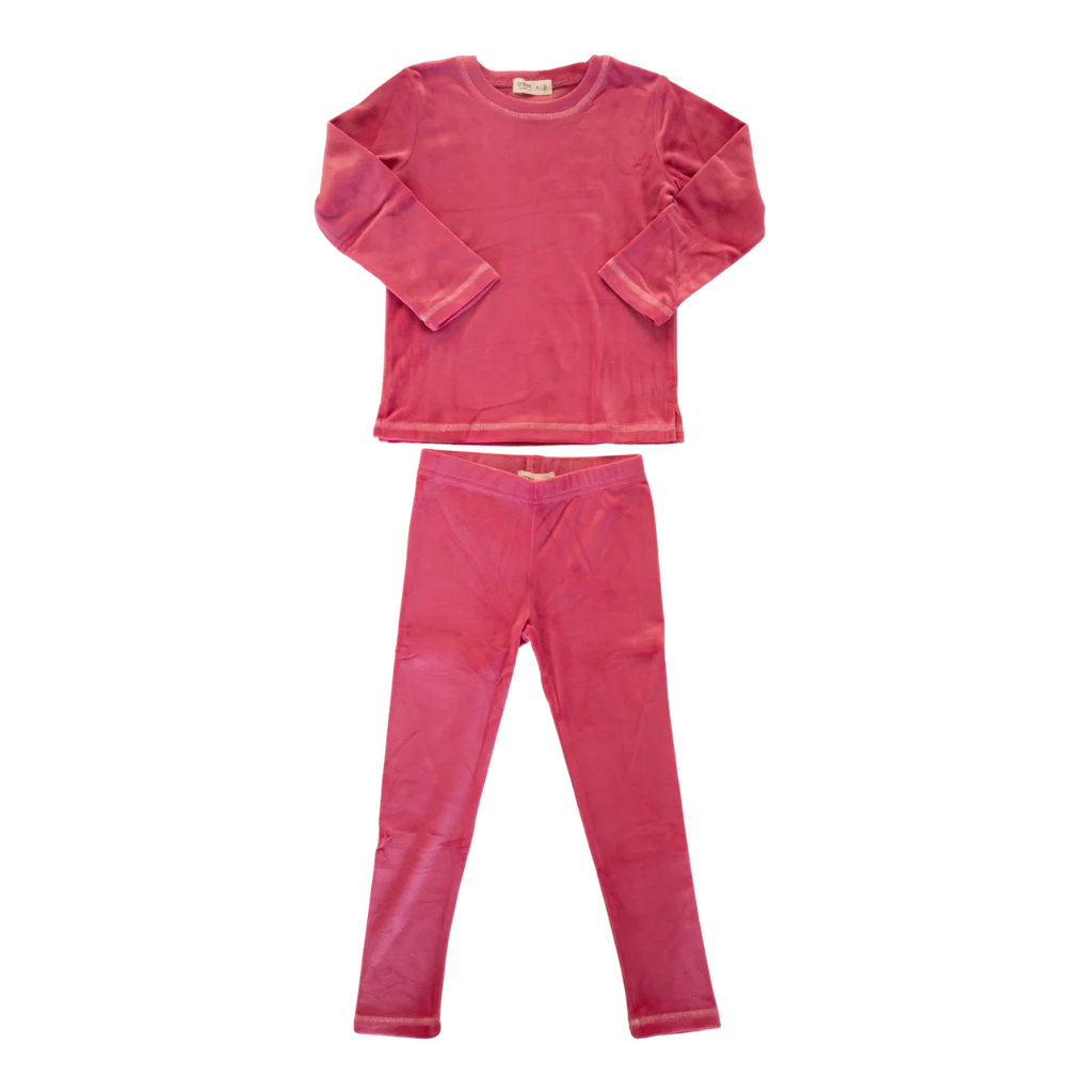 Crew Velour Set - Pink