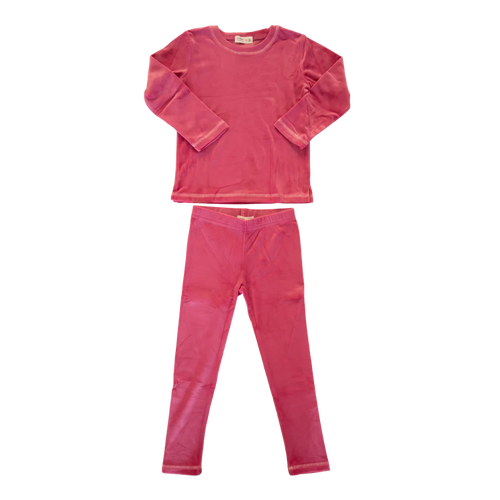 Crew Velour Set - Pink