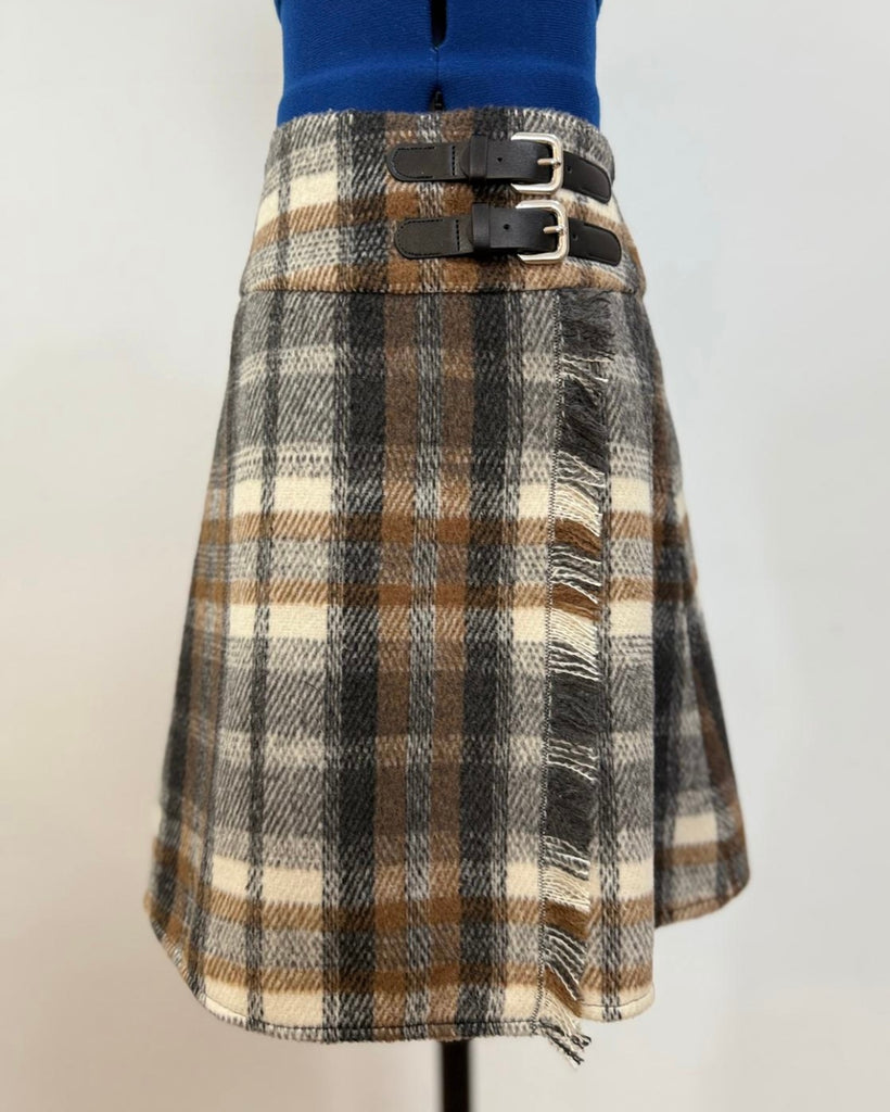 Olivia Rhode Brown Wool Skirt (2208)