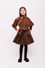 Load image into Gallery viewer, Olivia Rhode Brown Quilted Skirt (2239)