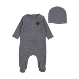 Bee & Dee Snuggle Soft Footie And Beanie - Captain Blue