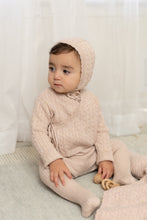 Load image into Gallery viewer, Bee &amp; Dee Soft Cable Knit Layette Set - Marled Pink