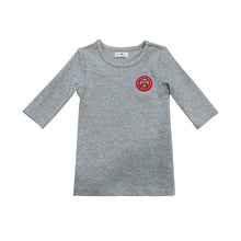 Load image into Gallery viewer, Nou Nelle Stamp Tee - Grey (3/4 Sleeve)