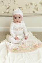Load image into Gallery viewer, Bee &amp; Dee Storytime Series Footie And Beanie - Chalk White Girls