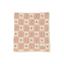 Load image into Gallery viewer, Bebe Organic Strawberry Waffle Blanket - Summer Strawberry