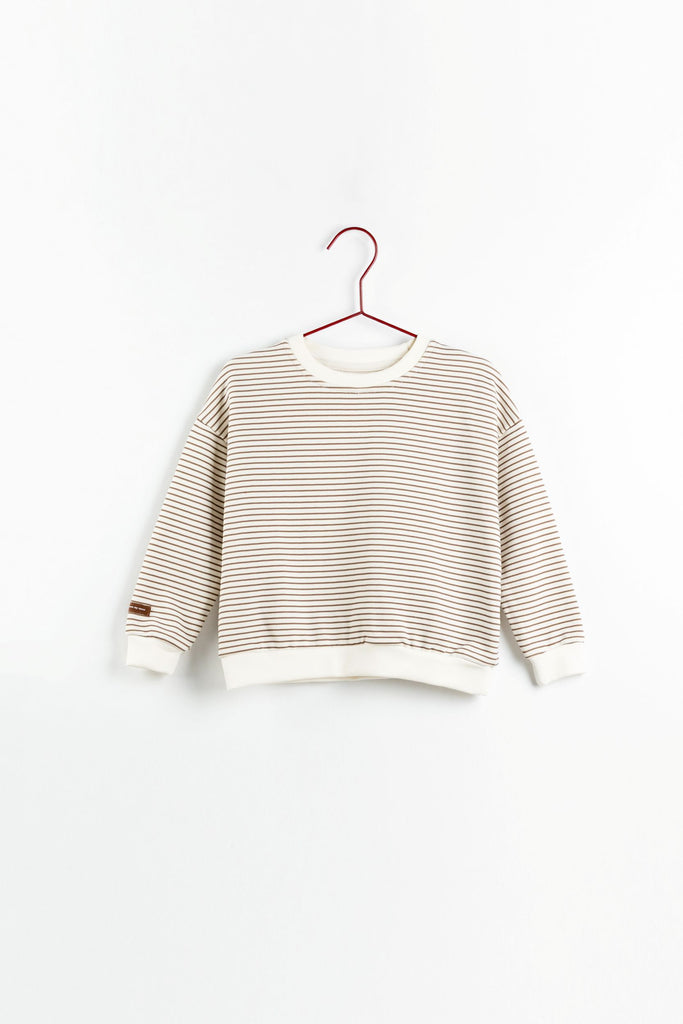 Please Mom Stripe Sweatshirt