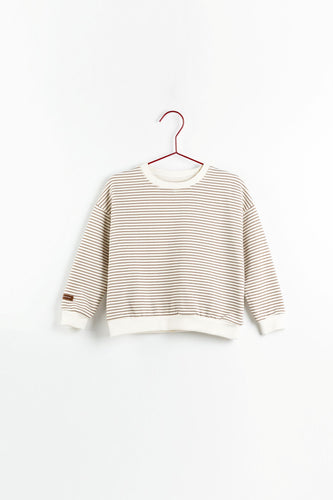 Please Mom Stripe Sweatshirt