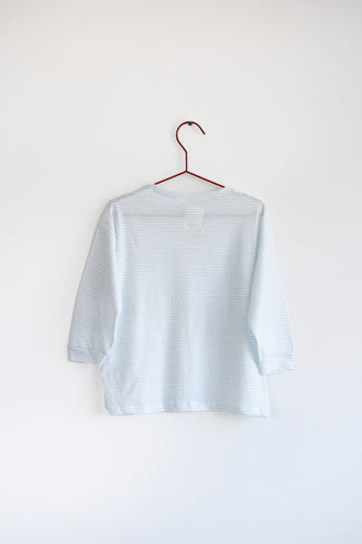 Please Mom Striped Long Sleeve Tee