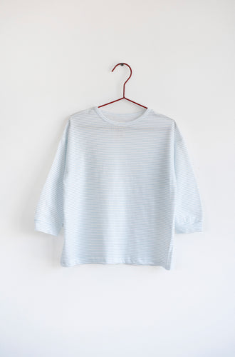 Please Mom Striped Long Sleeve Tee