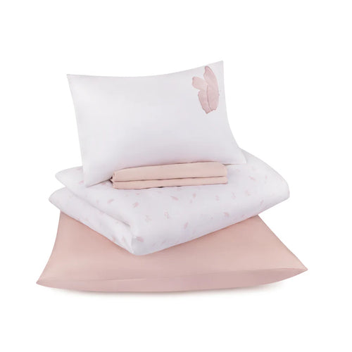 Petite Belle  Summer Skies Butterfly Crib Set - Blush Butterfly