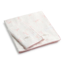 Load image into Gallery viewer, Petite Belle Lafayette Pink Lace Swaddle &amp; Burp Cloth Set