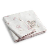 Petite Belle Carousel Mauve Girl Swaddle & Burp Cloth Set