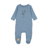 Mon Tresor Sweet Scoop Boys Footie - Denim