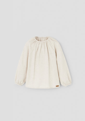 Popelin Sand Raglan Sleeve Blouse (16.5)