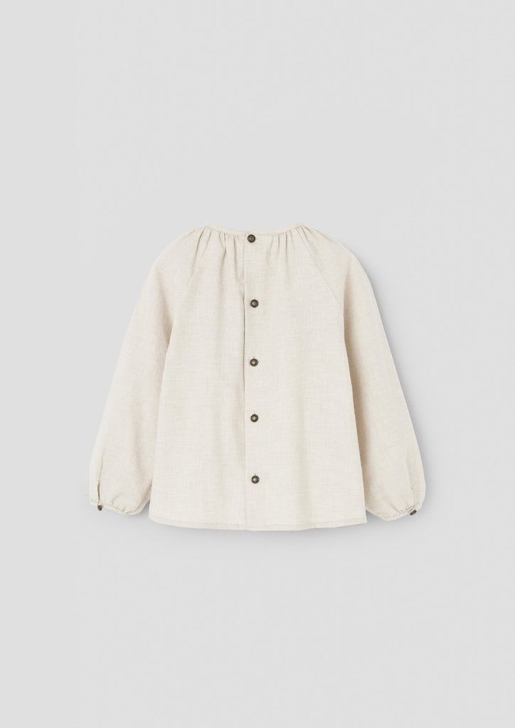 Popelin Sand Raglan Sleeve Blouse (16.5)