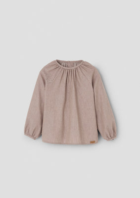 Popelin Tan Raglan Sleeve Blouse (16.6)