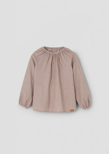 Popelin Tan Raglan Sleeve Blouse (16.6)
