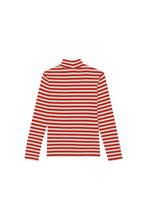 Load image into Gallery viewer, The Campamento Red Stripes Turtleneck T-shirt