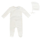 Kipp Star Romper and Bonnet - White