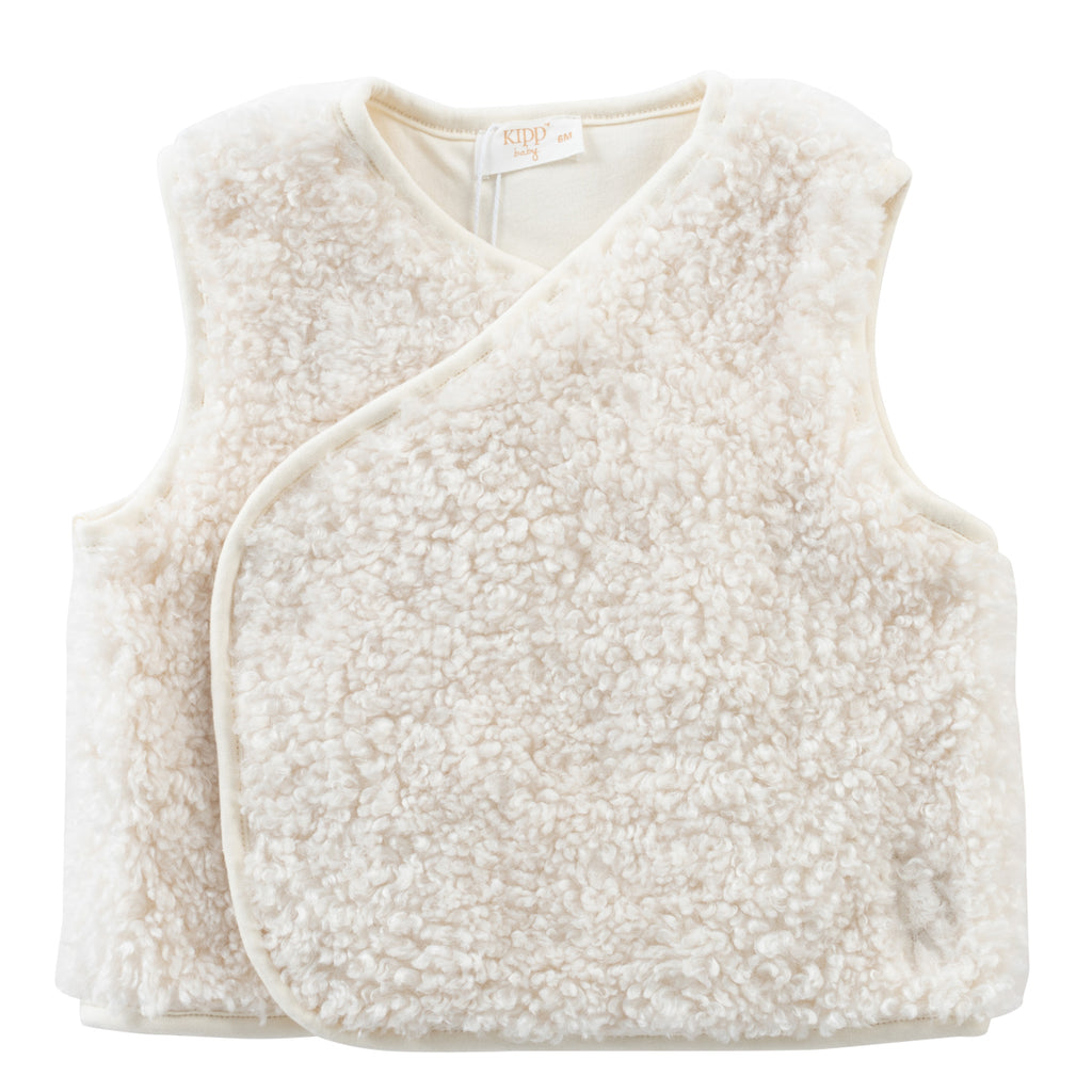 Kipp Sherpa Vest - White