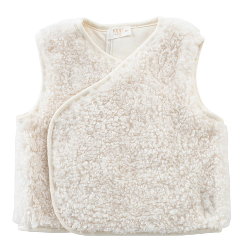 Kipp Sherpa Vest - White