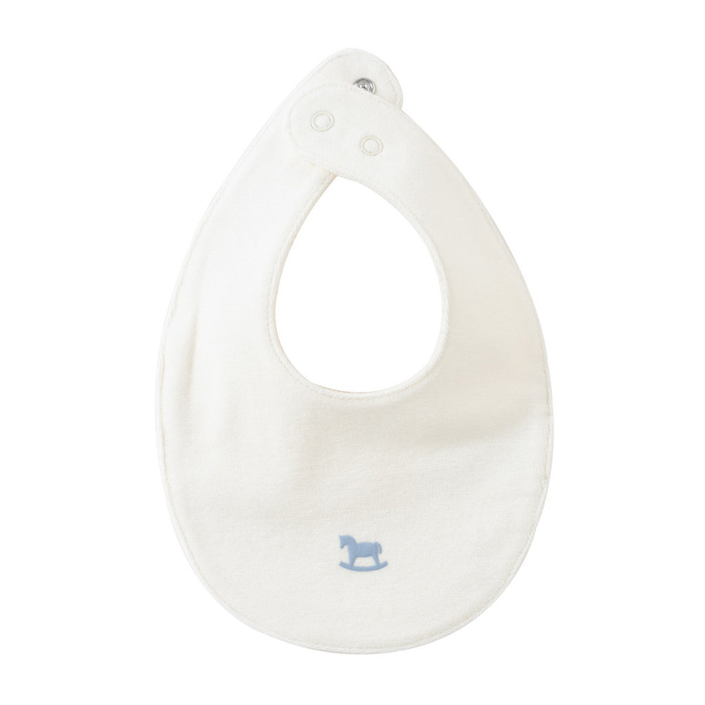 Kipp Rocking Horse Terry Bib - Blue