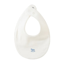 Load image into Gallery viewer, Kipp Rocking Horse Terry Bib - Blue