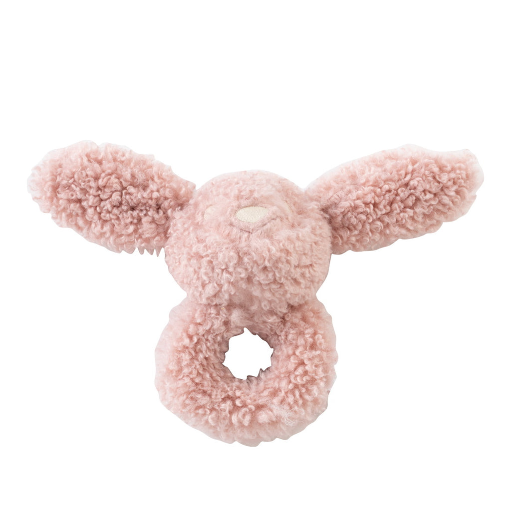 Kipp Furry Friends Rattle- Pink