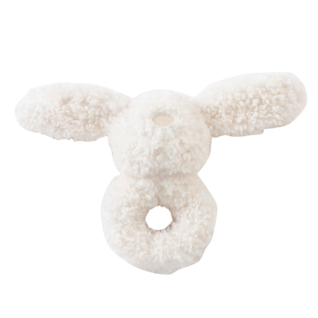 Kipp Furry Friends Rattle- White