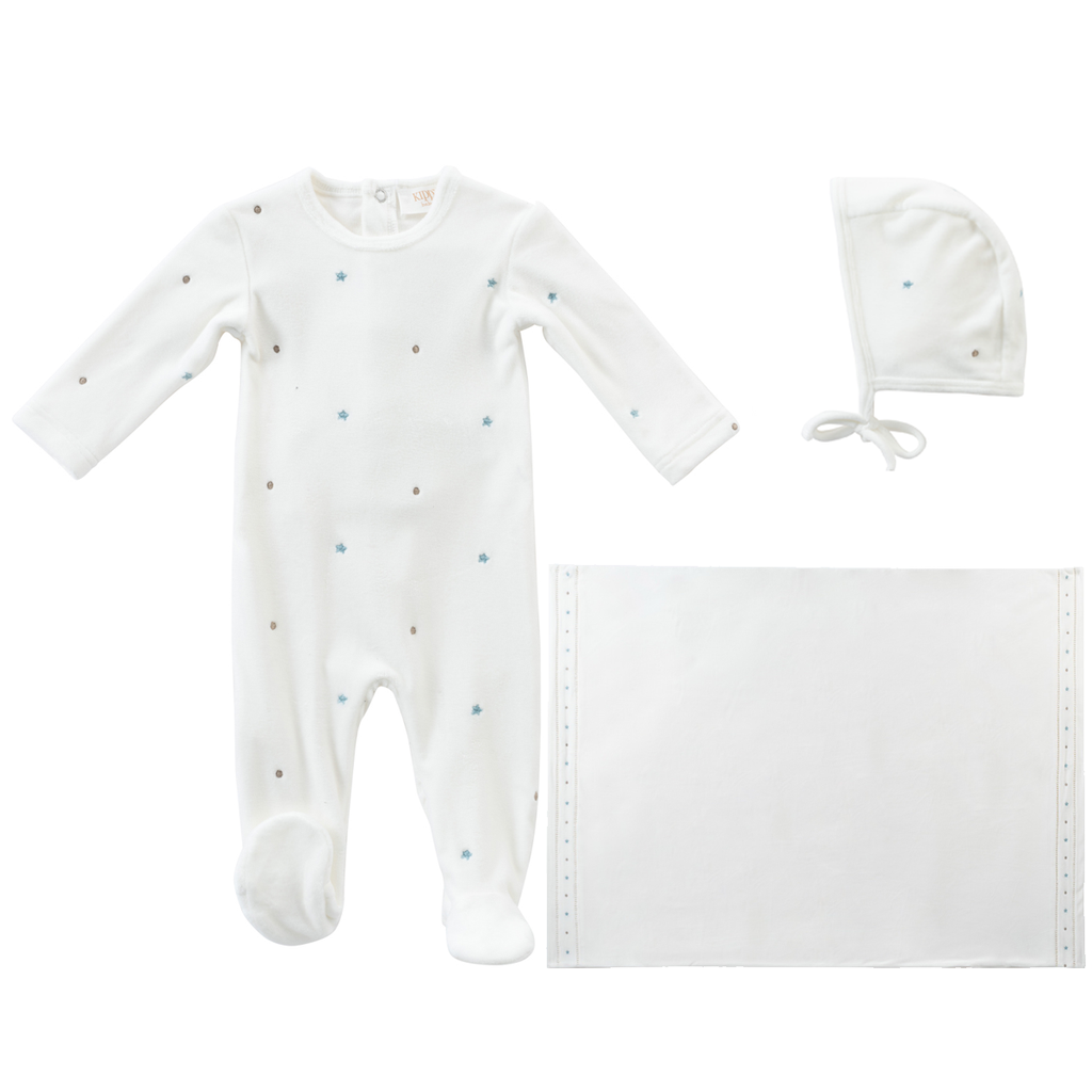 Kipp Star Romper 3PCSet - Sage