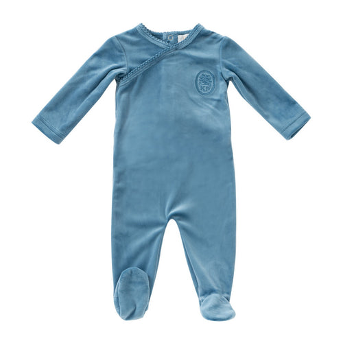 Kipp Embroidered Romper - Blue