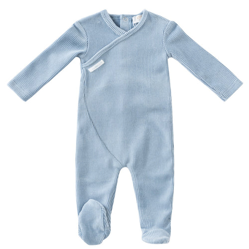 Kipp Rib Wrap Romper - Blue