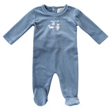 Kipp Stuffed Friends Romper- Blue