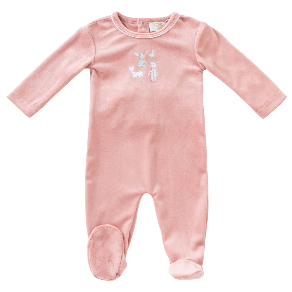 Kipp Stuffed Friends Romper- Mauve