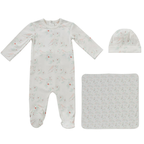 Kipp Nestling 3PC Layette Set - Pink