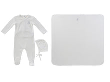 Load image into Gallery viewer, Kipp Baby Teddy Wrap Layette Set - Blue