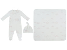 Load image into Gallery viewer, Kipp Baby Starlight Wrap Layette Set - White/Pink
