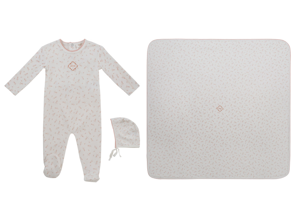 Kipp Baby Petit Pois Layette Set - Mauve