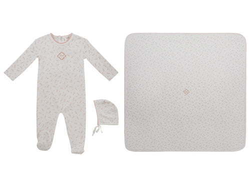 Kipp Baby Petit Pois Layette Set - Mauve