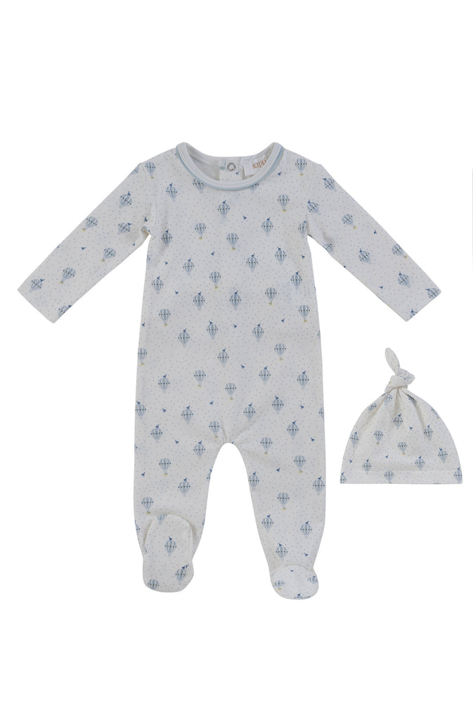 Kipp Baby Up & Away Footie And Hat - Blue