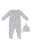 Kipp Baby Up & Away Footie And Hat - Blue