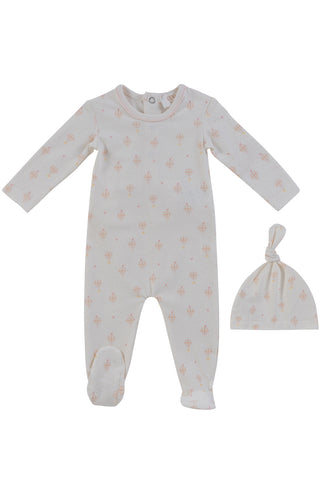 Kipp Baby Up & Away Footie And Hat - Pink