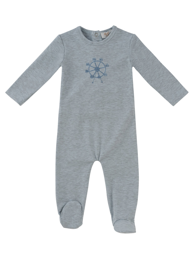 Kipp Baby Carousel Footie - Blue