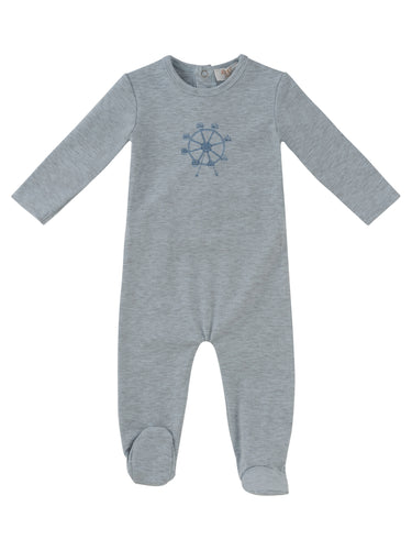 Kipp Baby Carousel Footie - Blue