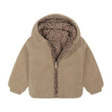 Denali Teddy Bomber - Beige/Leopard