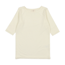 Load image into Gallery viewer, Lil Legs Bamboo Tee Three Quarter Sleeve - Cream
